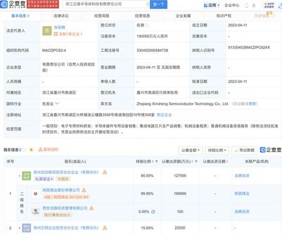 陜西煤業跨界布局半導體，啟創科技落戶浙江
